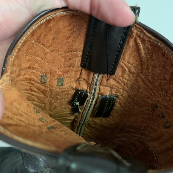 Brown Leather Cowboy boots size 7 (5 men’s) - Picture 4 of 6